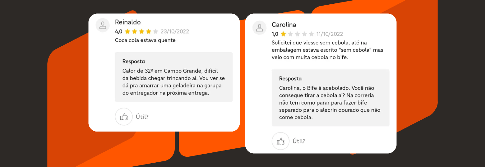 exemplos de feedbacks recebidos