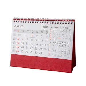 Calendário personalizado de mesa ideias de brindes para clientes