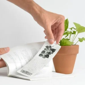  Marcadores de páginas com sementes 14 ideias de brindes sustentáveis e ecológicos
