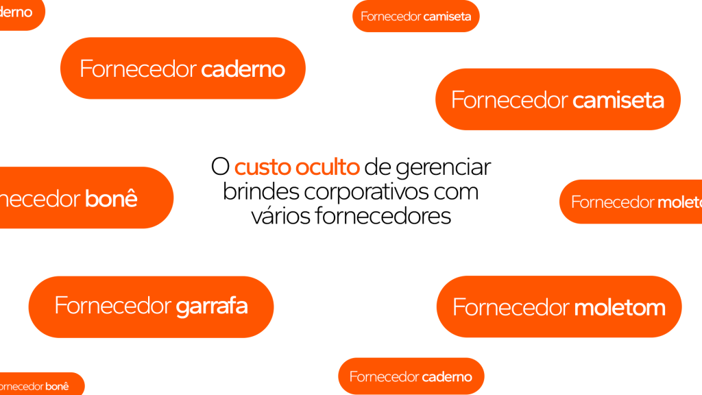 gerenciar fornecedores de brindes corporativos